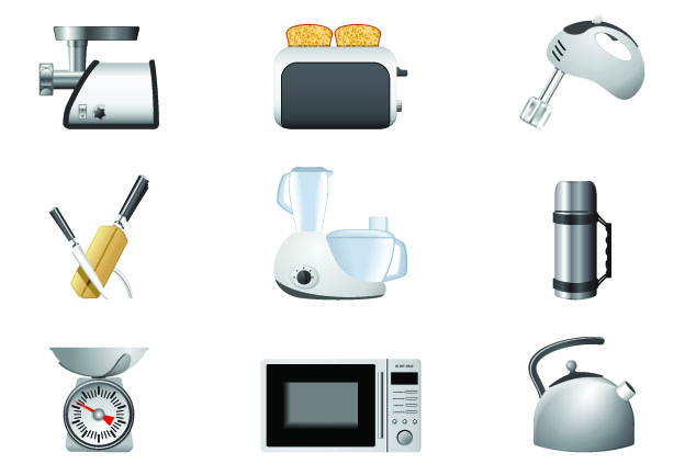 free vector Household appliances icons vector